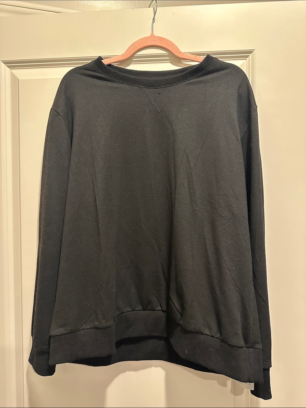 Women's Black Crewneck Sweater